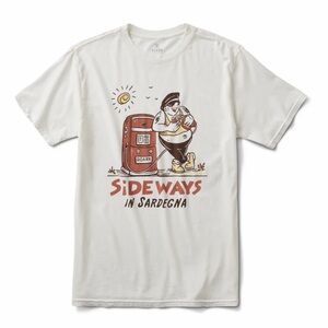 Roark Cream Graphic Tee - Sideways in Sardegna